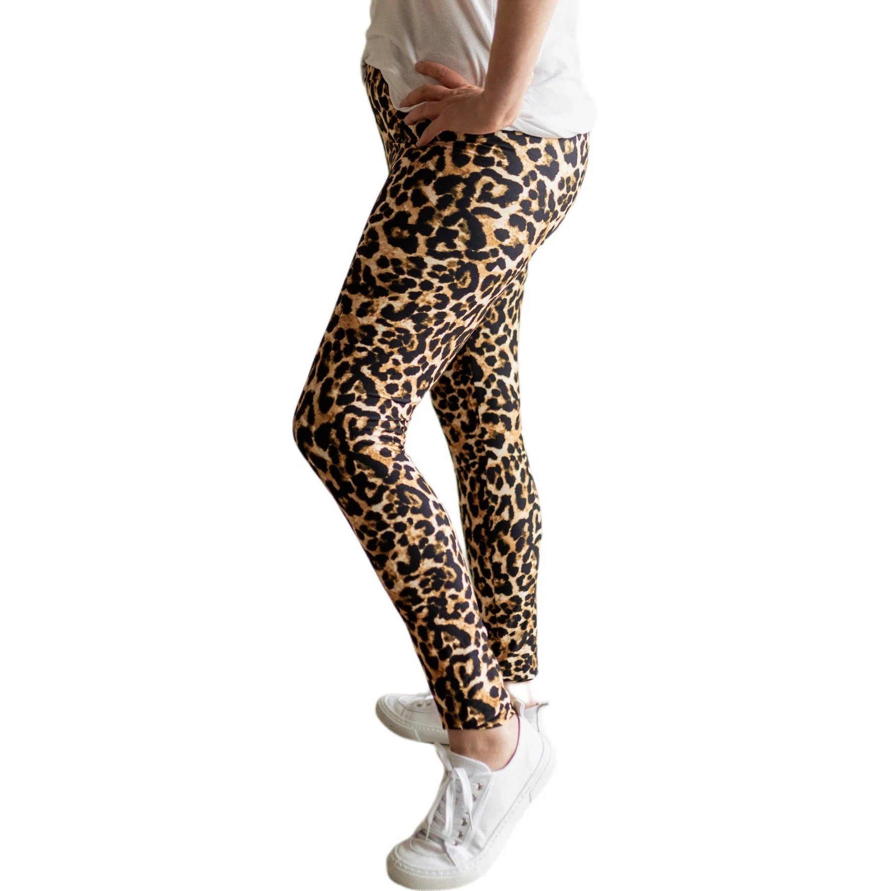 Everyday Yoga Girls Uphold Cheetah High Waisted Leggings With