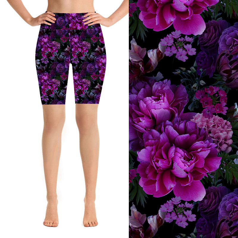 Purple Petals Deluxe Shorts - natopia