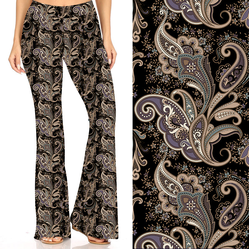 Ancient Paisley Deluxe Bell Bottoms