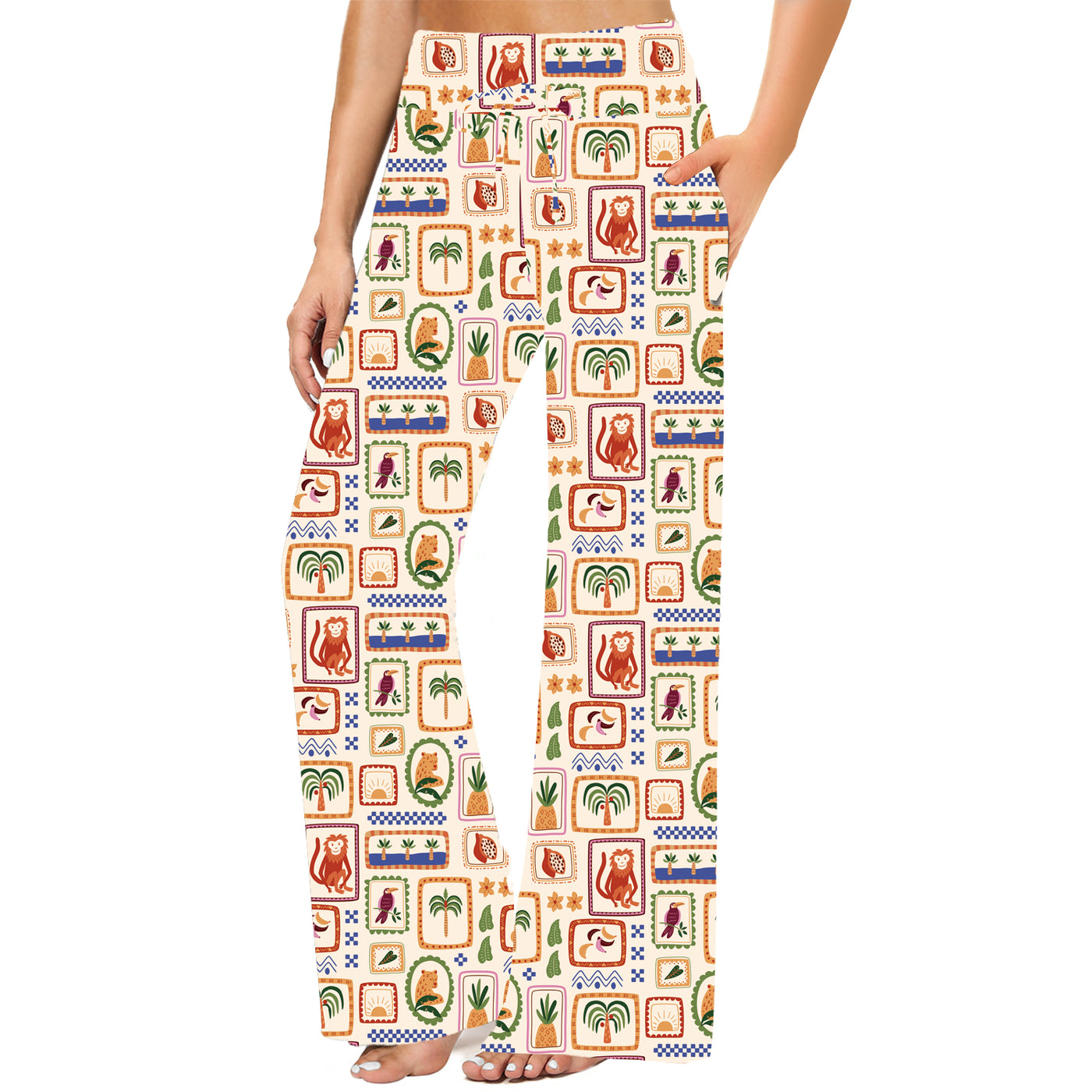 Summer Holiday Wide Leg Pocket Pants