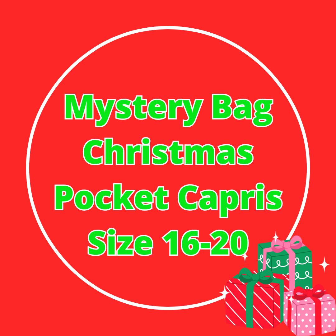 Mystery Bag Christmas Pocket Capris Size 16-20