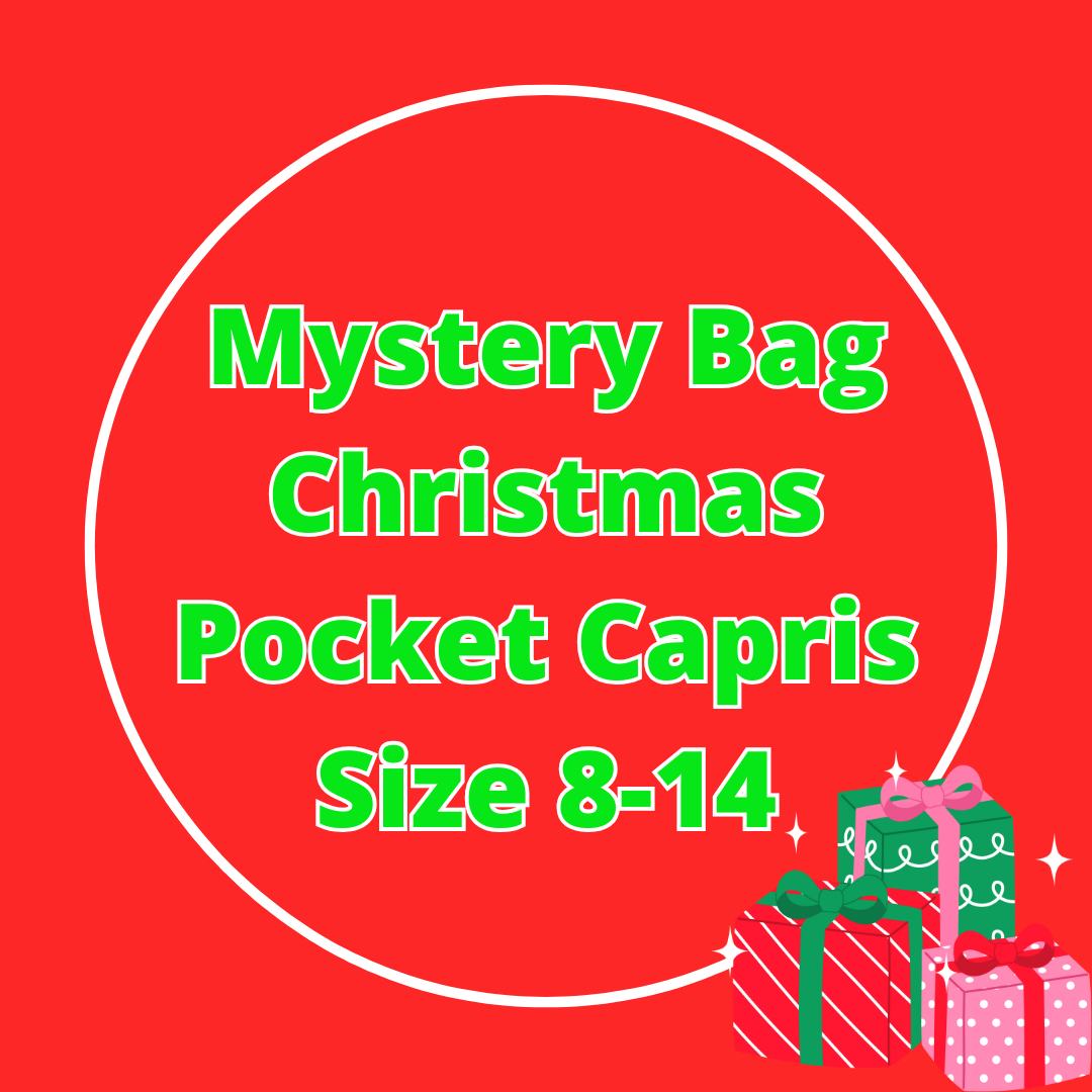Mystery Bag Christmas Pocket Capris Size 8-14