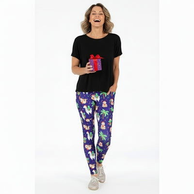 Happy Holiday Deluxe Pocket Leggings