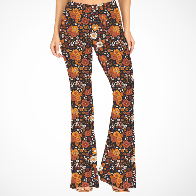 Vintage Flower Fever Deluxe Bell Bottoms