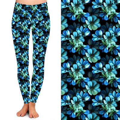 Ocean Petals Deluxe Leggings