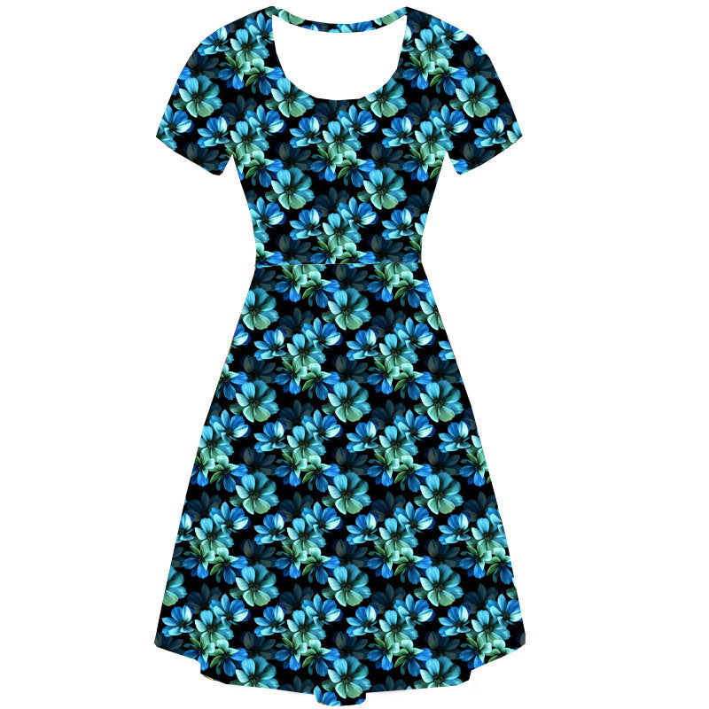 Ocean Petals Deluxe Pocket Dress