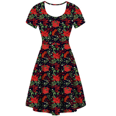 Festive Flora Deluxe Pocket Dress