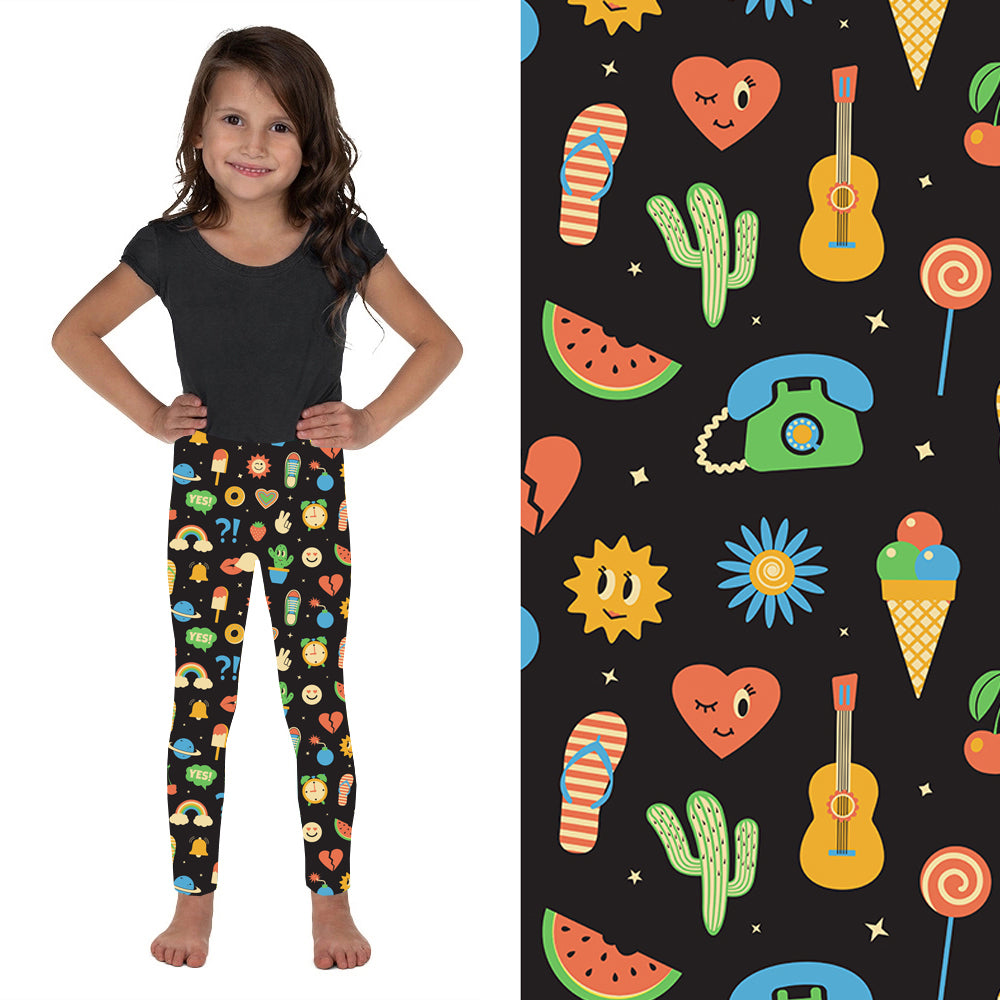 Summer Fun Deluxe Kids Leggings