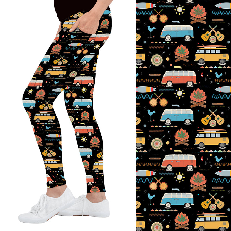 Down by the Campfire Deluxe Pocket Leggings