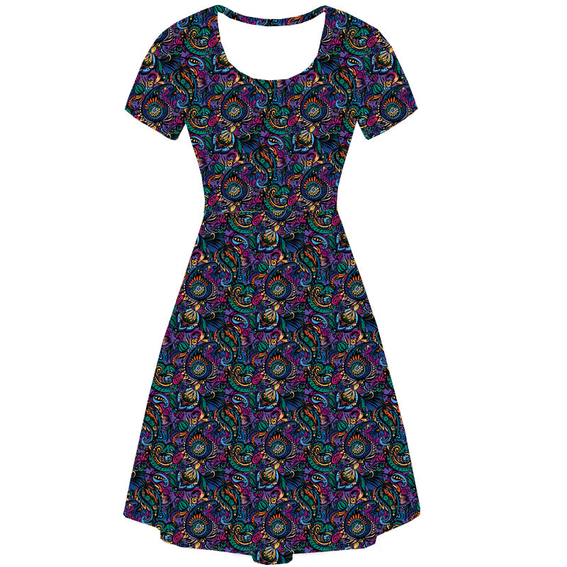 Paisley Path Deluxe Pocket Dress