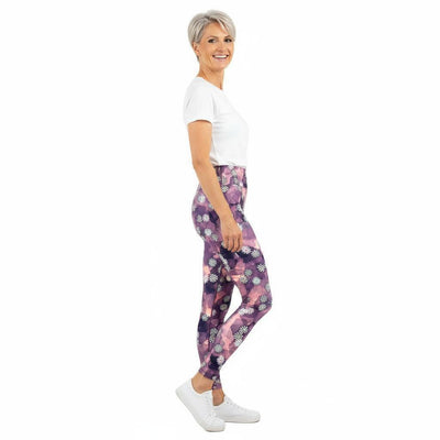 Purple Daisy Chain Ultimate Leggings