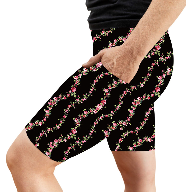 Chain of Flowers Deluxe Pocket Shorts