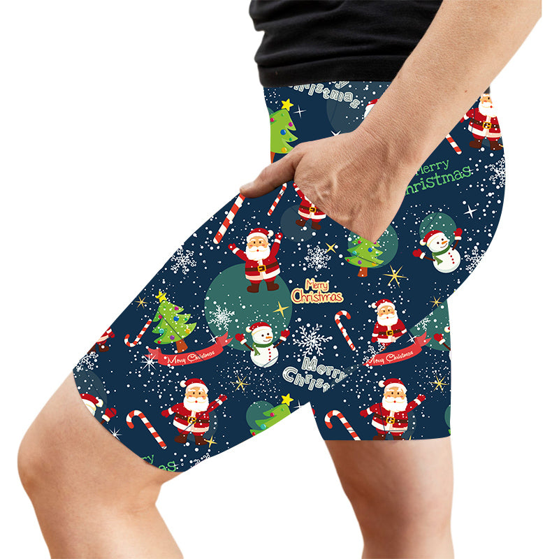 Feliz Navidad Christmas Deluxe Pocket Shorts