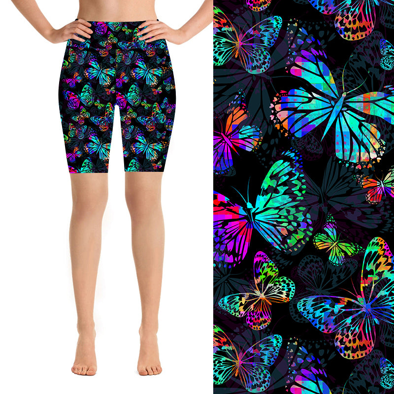 Neon Butterfly Deluxe Shorts