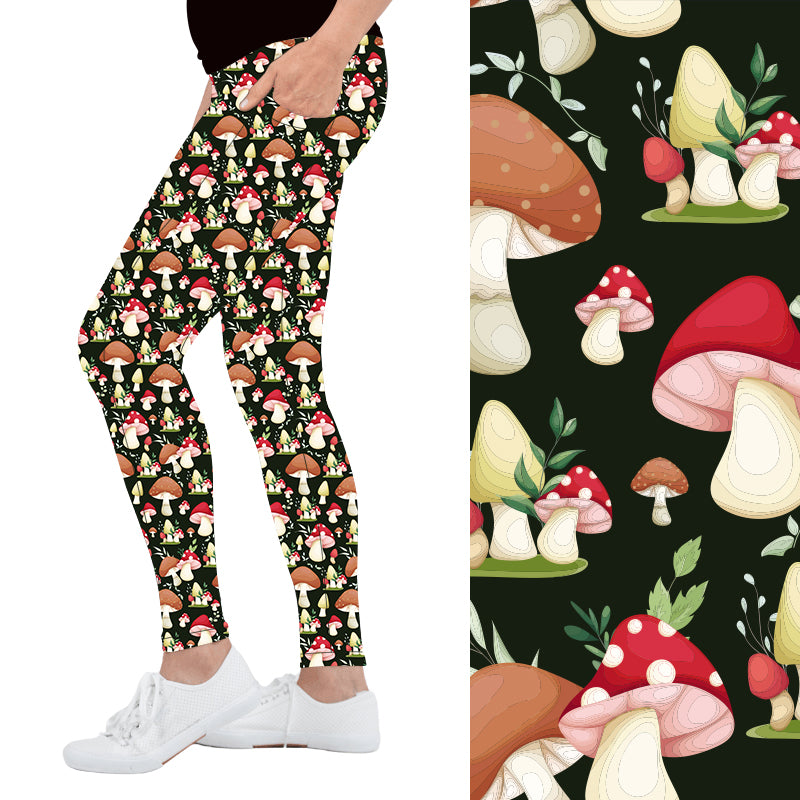 Meaningful Mushrooms Deluxe Pocket Leggings