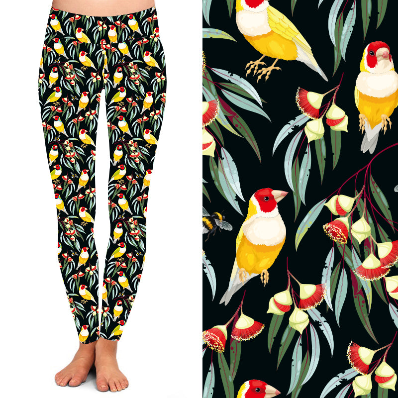 Feathered Foliage Deluxe Leggings