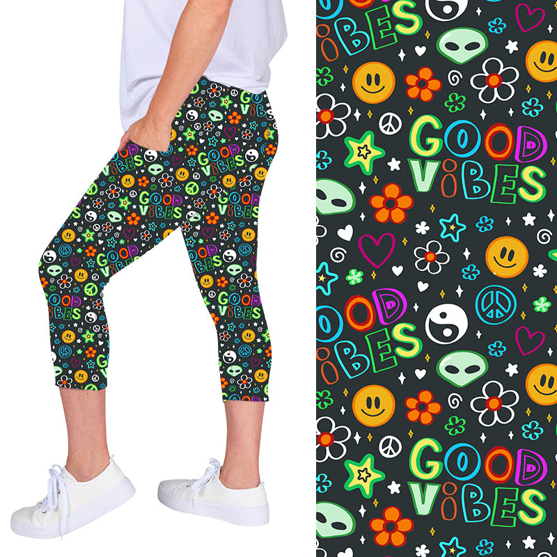 Good Vibes and Times Deluxe Pocket Capri