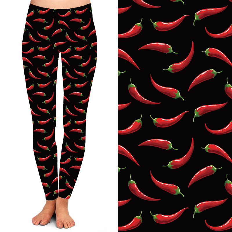 Hot Chilli Night Deluxe Leggings