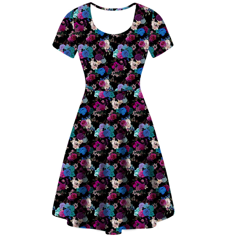 Twilight Blooms Deluxe Pocket Dress