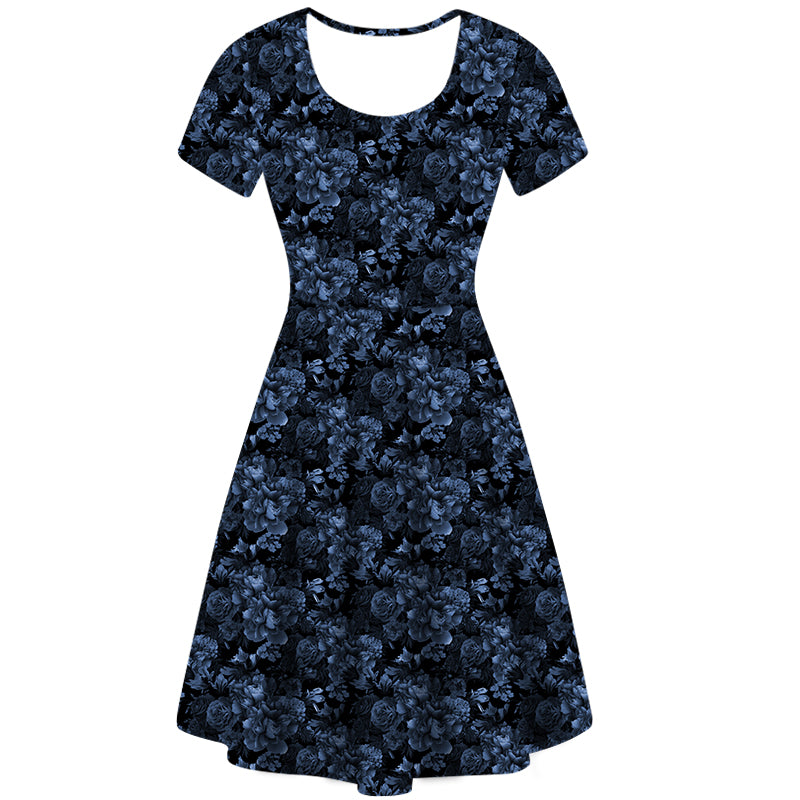 Midnight Garden Deluxe Pocket Dress