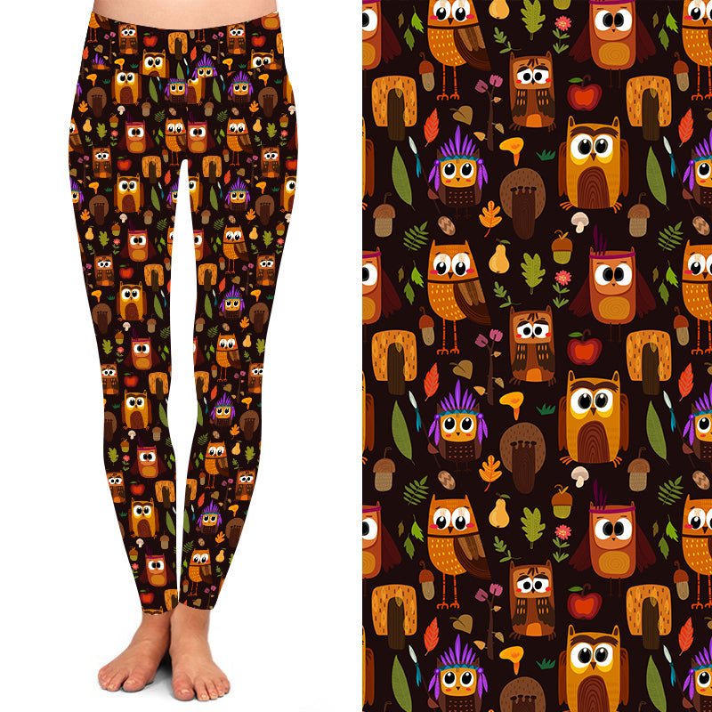 Scowly Owls Deluxe Leggings