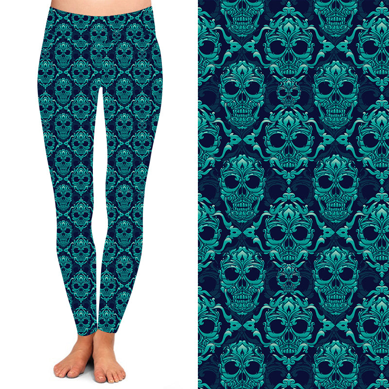 Mandala of Skulls Deluxe Leggings