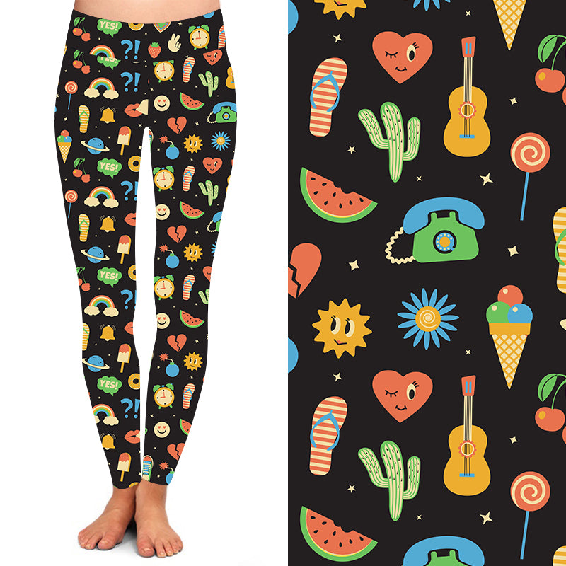 Summer Fun Deluxe Leggings