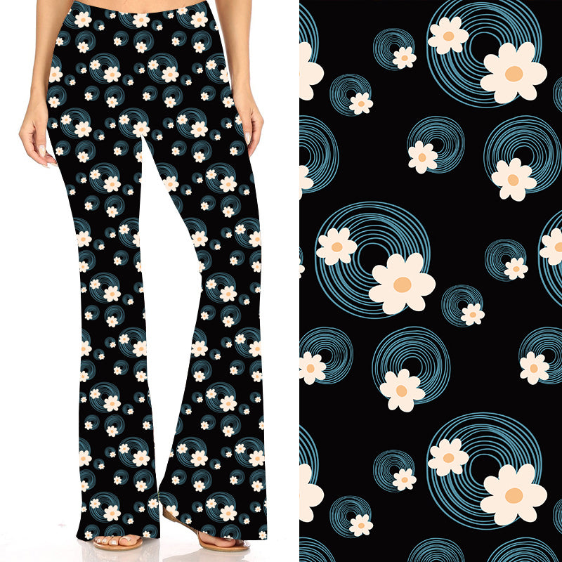 Swirly Blossoms Deluxe Bell Bottoms