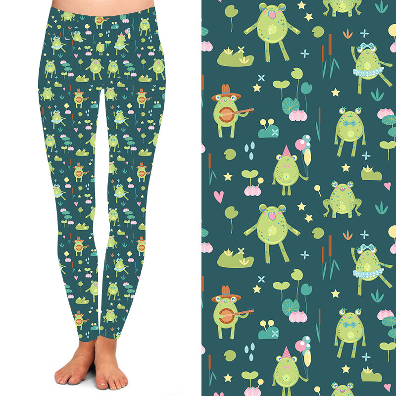 Frog Party Deluxe Leggings