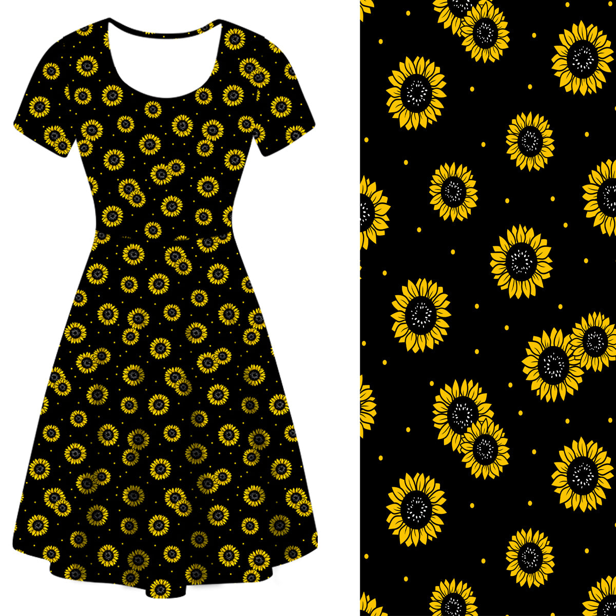 Sunflower Summer Deluxe Pocket Dress