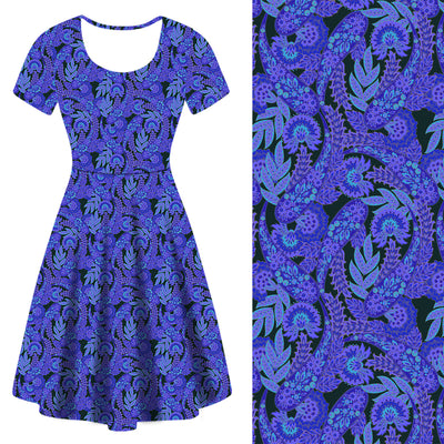 Violet Paisley Deluxe Pocket Dress