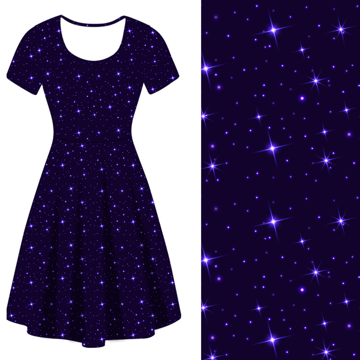 Midnight Galaxy Deluxe Pocket Dress