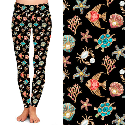 Ocean Jewels Deluxe Leggings