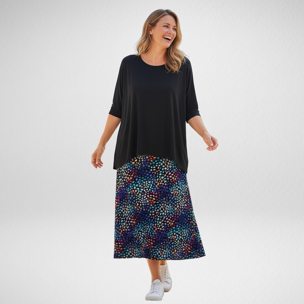 Electric Leopard Maxi Skirt