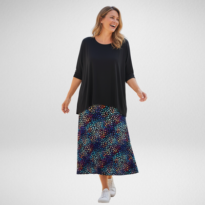 Electric Leopard Maxi Skirt