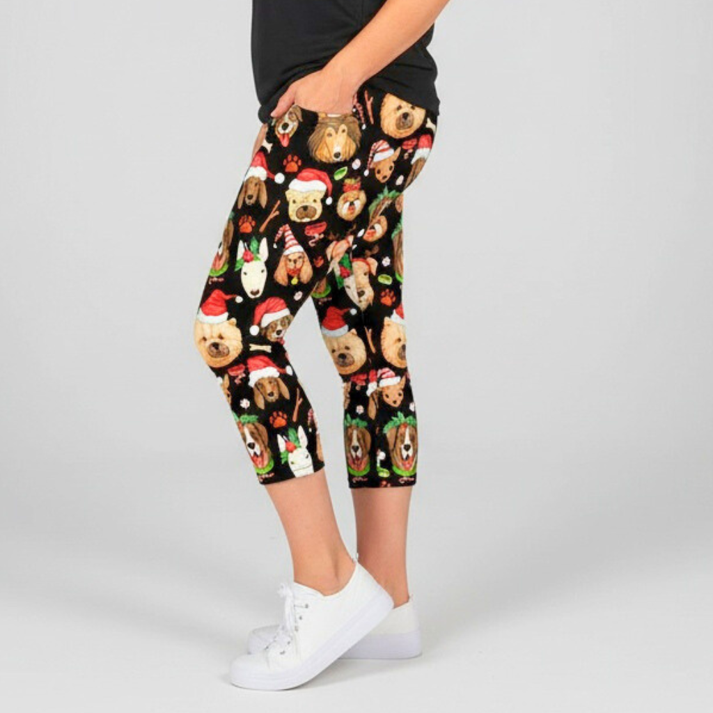 Santa Paws Deluxe Pocket Capri