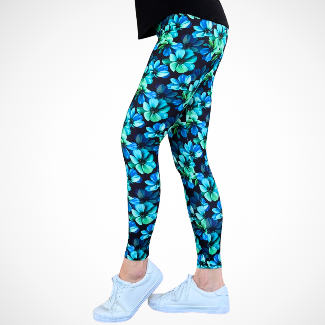 Ocean Petals Deluxe Leggings