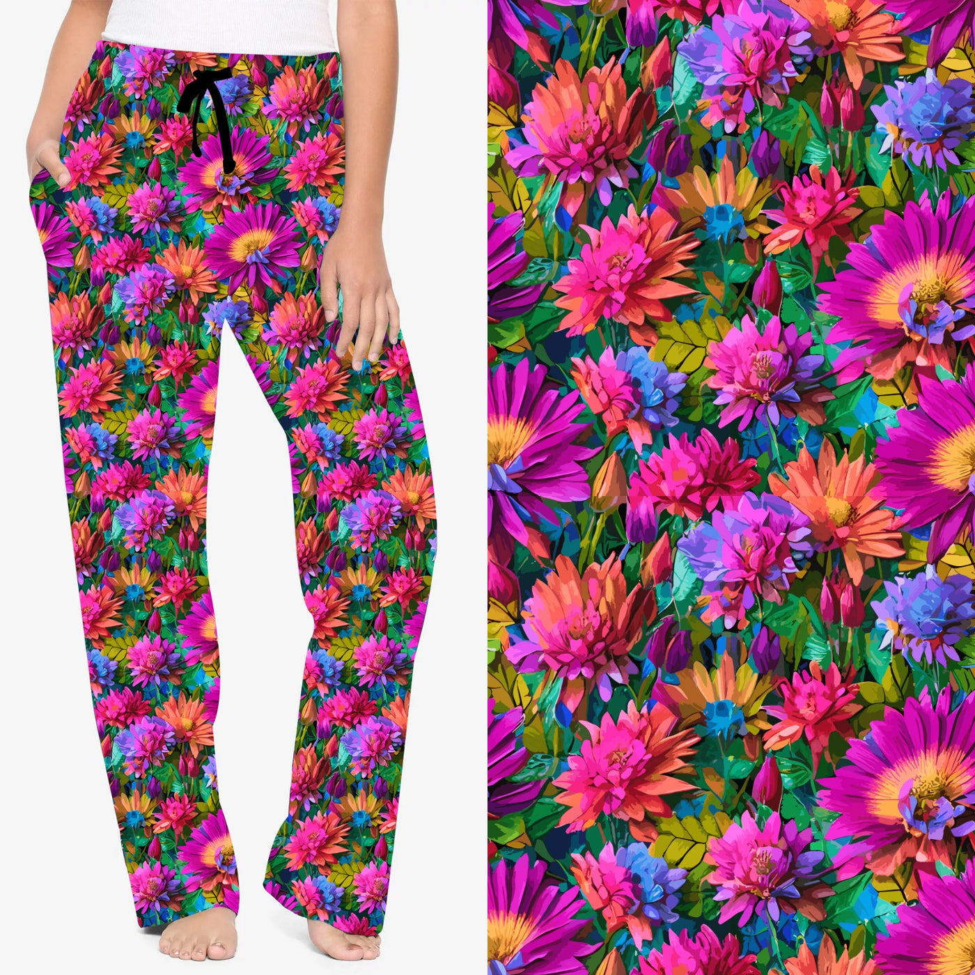 Rainbow Petals Lounge Pants