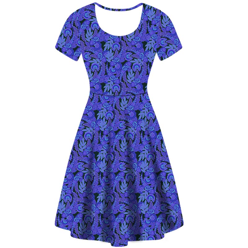 Violet Paisley Deluxe Pocket Dress