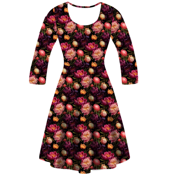 Botanic Harmony Long Sleeve Deluxe Pocket Dress