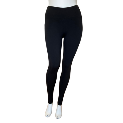 Black Fleece Pocket Leggings