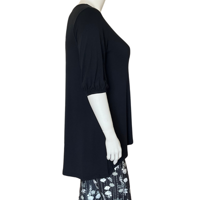 High Low Hem Tunic - Black