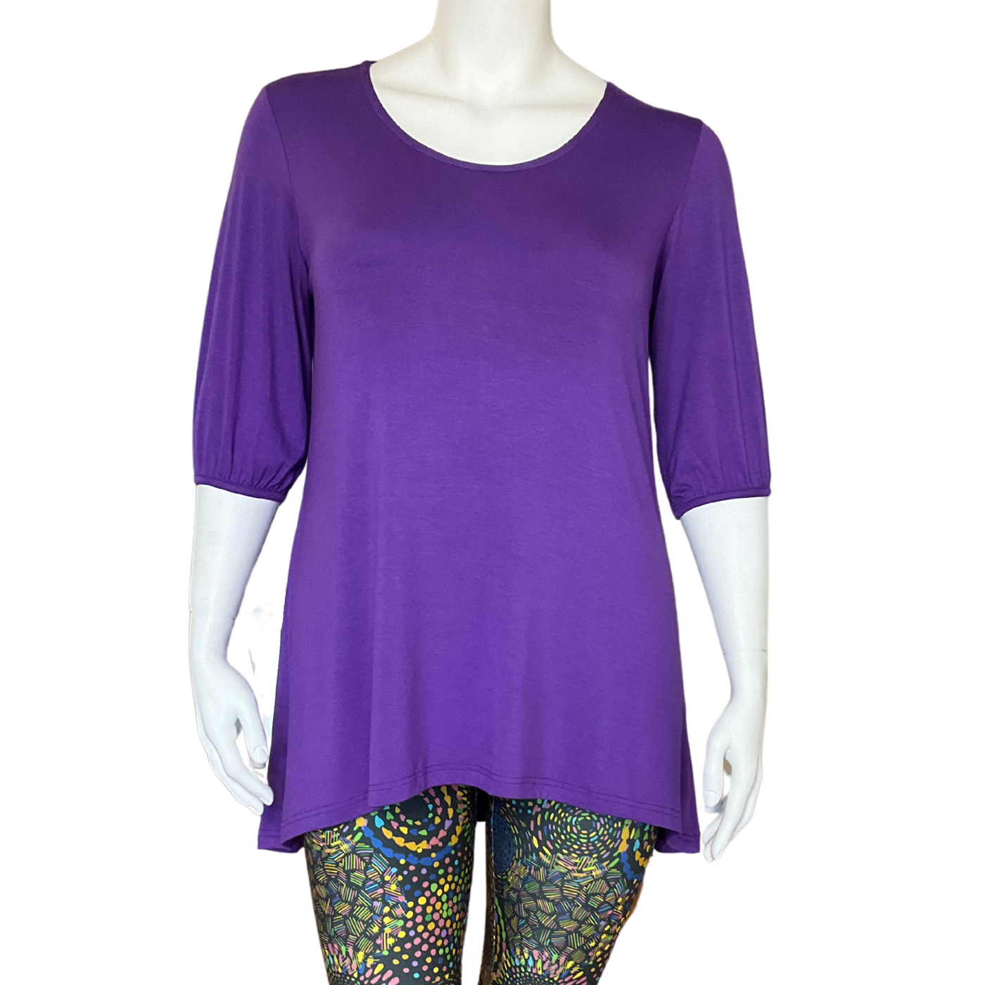 High Low Hem Tunic - Purple