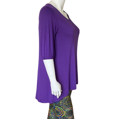 High Low Hem Tunic - Purple