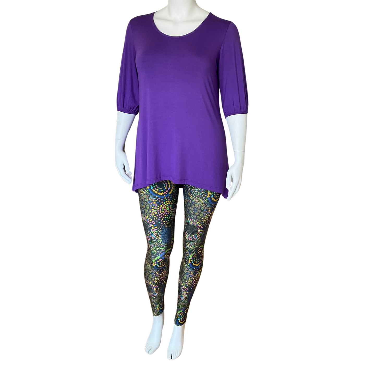 High Low Hem Tunic - Purple