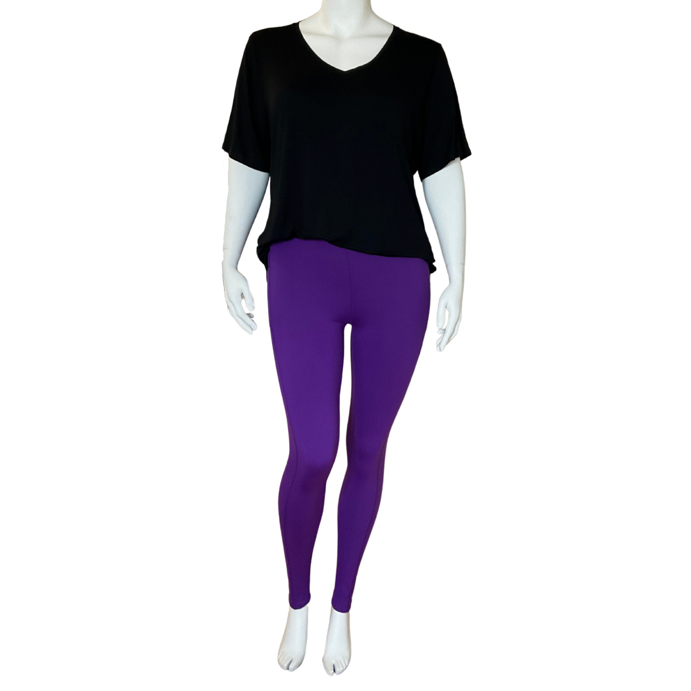 Purple Colour Collection Pocket Leggings