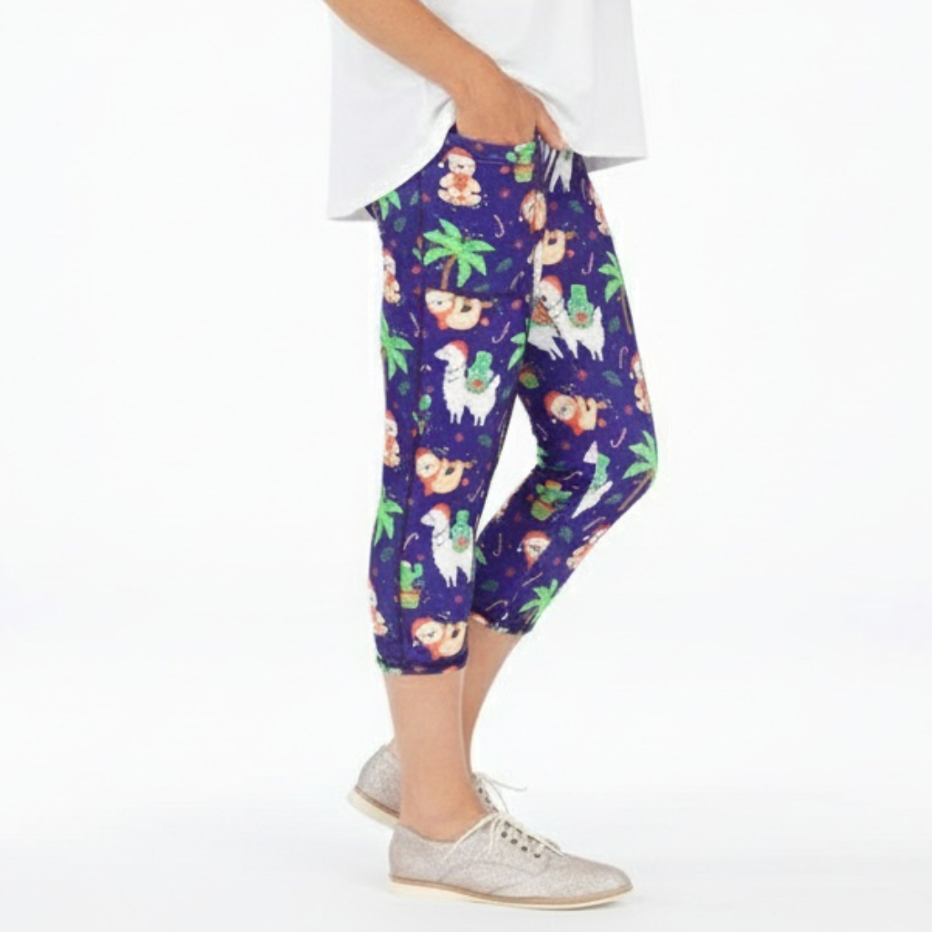 Happy Holiday Deluxe Pocket Capri