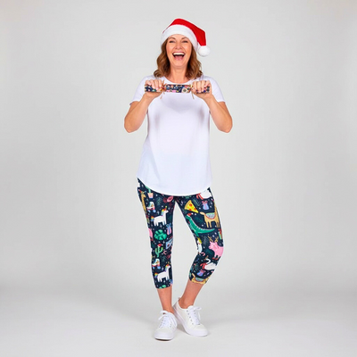 Christmas Party Deluxe Pocket Capri