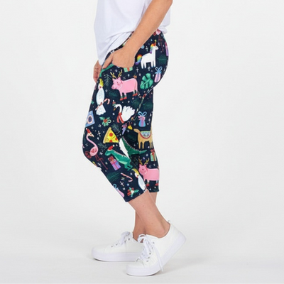 Christmas Party Deluxe Pocket Capri