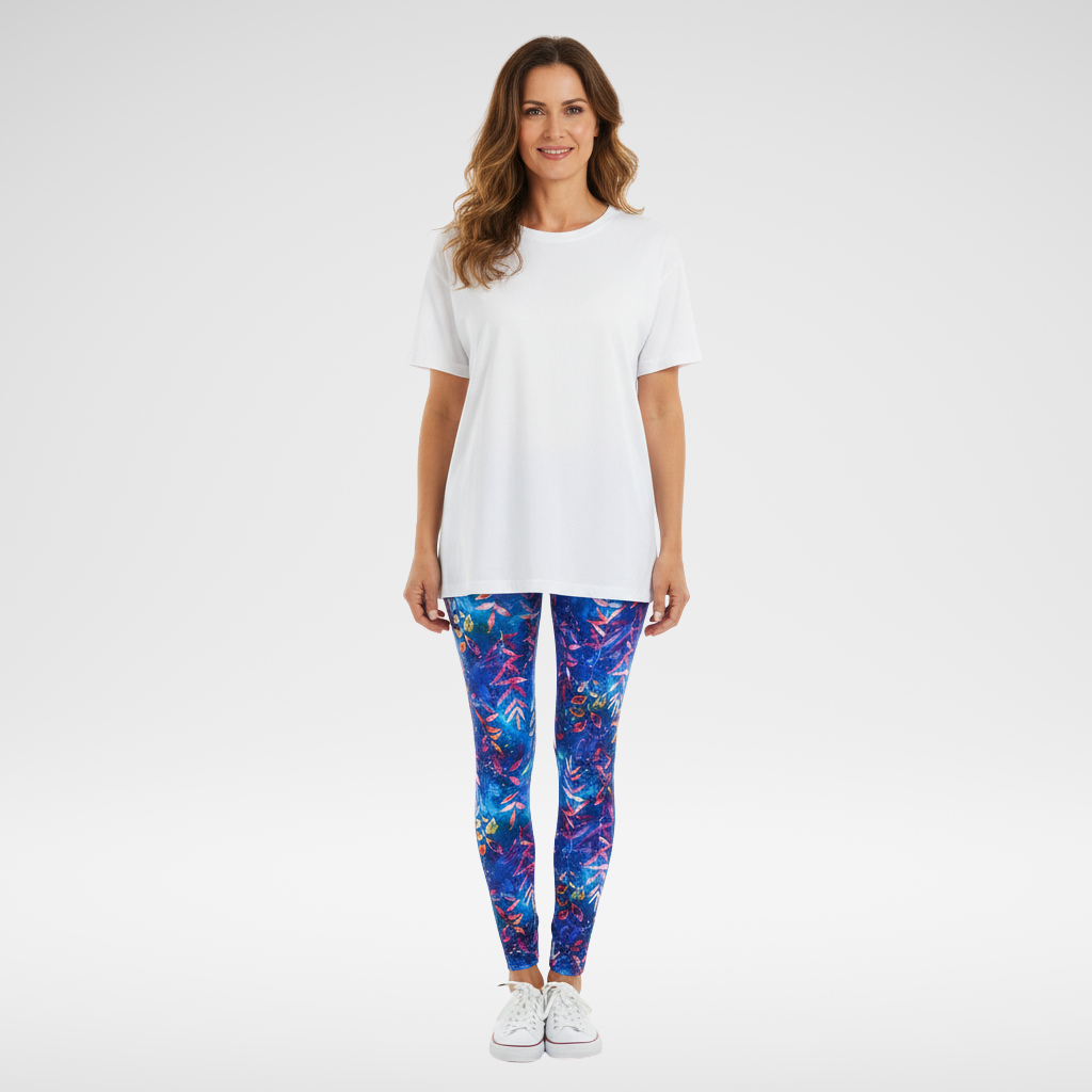 Electric Autumn Blues Ultimate Leggings